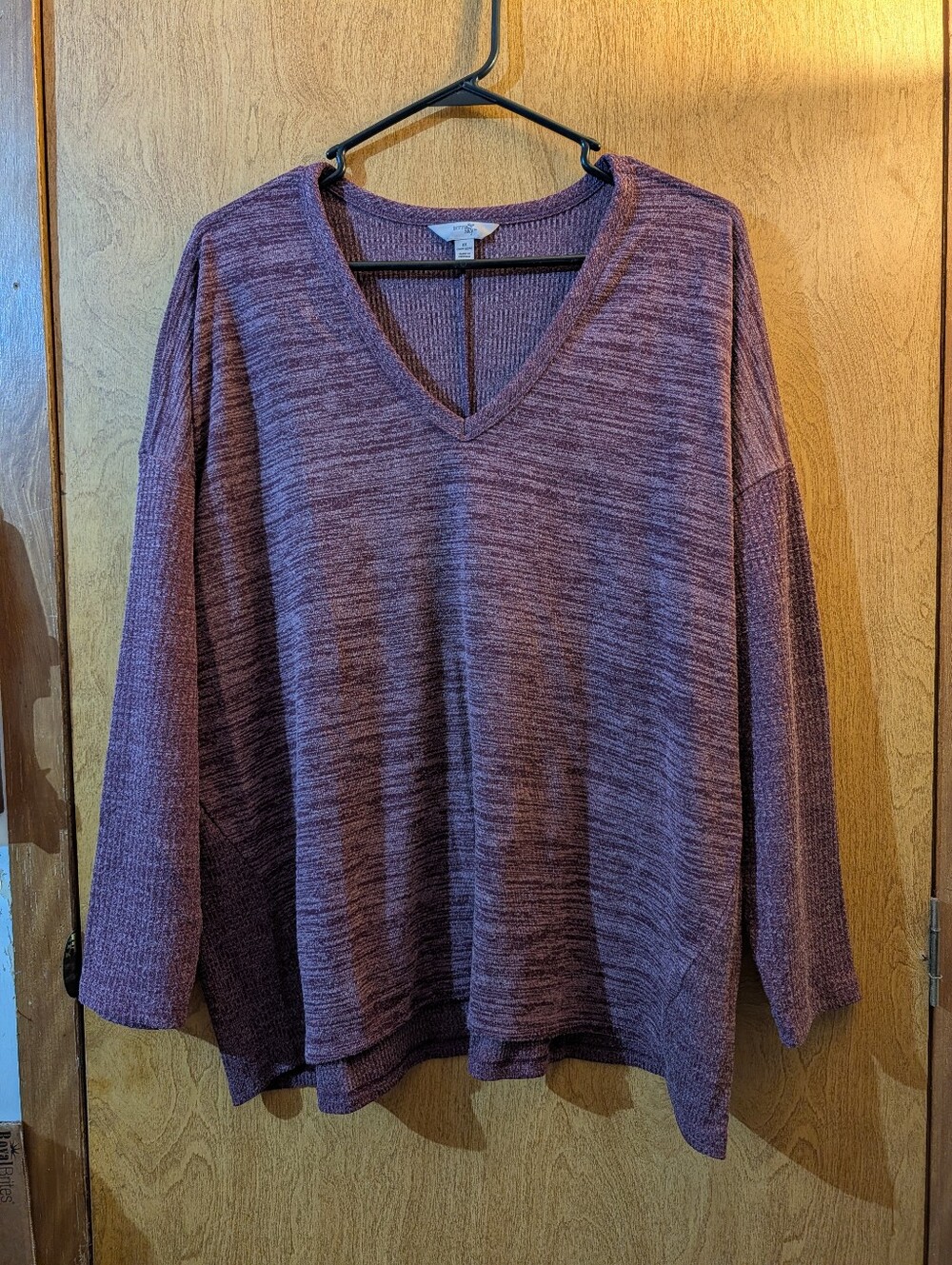 Terra & Sky Maroon Plus Sweater.